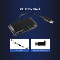 ราคา On The Go TF Card Reader Data SD OTG Micro USB Type C Plug and Play System (42175177450)