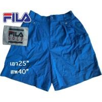 ราคา กย65 มือสอง กางเกงขาสั้นผู้ชาย BIELLA FILA ITALIA GOLF สีฟ้าน้ำเงิน (43455509251)