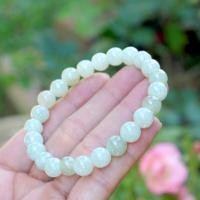 ราคา สร้อยข้อมือหยกขาวอมเขียวเนื้อแก้ว (29273581224)