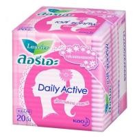 ราคา ลอรีเอะ แผ่นอนามัย เดลี่แอคทีฟ กลิ่นเฟรชฟลอรัล แพ็ค 20 ชิ้น