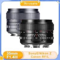 ราคา 7artisans 35mm F1.4 III Full frame Manual focus prime เลนส์สําหรับ Nikon Z Z Z50 ZFC Leica SL Sigma FP Sony E alpha 7 Canon RF EOS-R (40661984206)