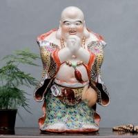 ราคา พระสังกัจจายน์ งานเซรามิกกังไส เขียนมือทั้งองค์งานละเอียด เทพเจ้าจีน อาจารย์ทำฝีมือ 弥勒佛 富贵佛陶瓷精品 (7417900881)