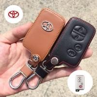 ราคา ซองหนังแท้ ใส่กุญแจรีโมทรถยนต์ รุ่นหนังนิ่ม-โลโก้เหล็ก Toyota Camry Hybrid ,Prius,Altis (2107414358)