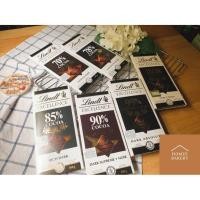 ราคา 85%มี2 Lindt dark chocolate 85% - 99% - 90% - 70%-78% -100%cocoa ลินด์ ดาร์กช็อกโกแลต (18085697308)