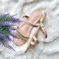 ราคา รองเท้าแฟชั่นสวมสายเพชร (24211570588)