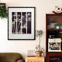 ราคา ตกแต่งร้านอาหารภาพวาดไม้ไผ่เงาห้องนั่งเล่นสไตล์จีนหน้าต่างไม้ไผ่ป่าไม้เนื้อแข็งไม้ไผ่ศิลปะภาพวาดกระดาษแข็งระดับไฮเอนด์ HFFG (50452167323)