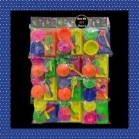 ราคา (1 แผง 12 ชุด) ของเล่น ชุดครัวพลาสติก คละสี ของเล่นแผง ของเล่นโบราณ ของเล่นในตำนาน ของเล่นย้อนวัย (24483851895)