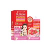 ราคา ( รุ่นใหม่ ) ครีมกันแดดแตงโม จุฬาเฮิร์บ ดีดีครีมแตงโม Jula's Herb DD Cream Watermelon SPF50 PA+++ 8g. ( ยกกล่อง 6 ซอง ) (18247347465)