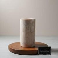 ราคา แจกันหินอ่อน 4นิ้ว กระบอกหินอ่อน แจกันหินอ่อน แก้วหินอ่อน แท้100% แจกันหินอ่อน ปักธูปหินอ่อน (29088266475)