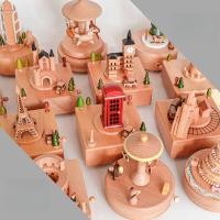 ราคา กล่องดนตรีไม้ไขลานเคลื่อนไหวสําหรับตกแต่งบ้านวันเกิด กล่องดนตรีไขลาน กล่องเพลงไม้ ของขวัญเด็ก (28960478104)