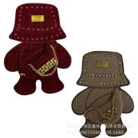 ราคา Appliqués เย็บปักถักร้อยสิ่งทอเว้า-นูน Heavy Industry Diamond-Stuffed Bear กระเป๋าเป้สะพายหลังยัดไส้ผ้าฝ้ายการ์ตูนโลหะ20251129 (52502292618)