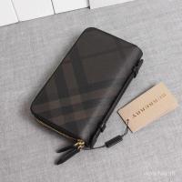 ราคา BURBERRY BURBERRY BURBERRY Mens Long Wallet Double-Layer Full Zipper Clutch Card Holder Business Clutch Double Pull (42371662376)