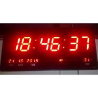 ราคา นาฬิกาดิจิตอล LED DIGITAL CLOCK นาฬิกาแขวน นาฬิกาตั้งโต๊ะ นาฬิแขวนติดผนัง Number Clock แขวนผนัง (รุ่น 4622) 45x22x3cm (3443374365)