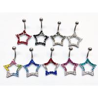 ราคา จิวสะดือเกาหลี ประดับคริสตัลแท้ swarovski ขนาดก้าน 1.6 mm ความยาวทั้งหมดประมาณ 3.5 cm สินค้าจริงสวยงามมาก (2218616625)