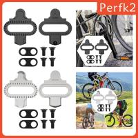 ราคา [Perfk2] 2x จักรยาน Cleats รองเท้าคลิกเหยียบ Cleat ชุด 304 สแตนเลสแทนที่จักรยานเสือภูเขาจักรยานเหยียบสําหรับ SPD จักรยานเสือหมอบ (52250745422)