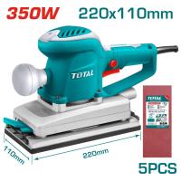 ราคา Total เครื่องขัดกระดาษทราย แบบสั่น 350 วัตต์ รุ่น TF1302206 ( Finishing Sander ) ขัดกระดาษทราย สี่เหลี่ยม (54252058485)