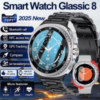 ราคา Galaxy นาฬิกา 8 Ultra Classic GPS เข็มทิศ NFC SmartWatch 46 มม.รุ่น AMOLED หมุน Dial BT Call 3ATM กันน้ํา Watch7 อัพเกรดนาฬิกา (28439257096)
