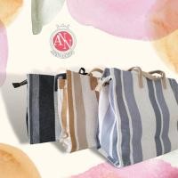 ราคา Jumbo Pie bag-กระเป๋าผ้า กระเป๋าถือจุของได้เยอะ ผ้าแคนวาส-สีดำ สีกากี สีฟ้า (16831288170)