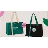 ราคา กระเป๋าผ้า starbucks ของแท้ สีเขียว (19995954192)