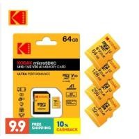 ราคา การ์ด MicroSD สีแดง KODAK 32GB-256GB, Class 10 U3, การ์ดหน่วยความจํา TF ความเร็วสูง 4K สําหรับโทรศัพท์ (28540853475)