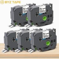 ราคา Tze241 5 แพ็ค 18 มม.ลามิเนตสีดําบนสีขาวสําหรับ Brother P-Touch tze241 tze241 สําหรับ Ptd600 Ptd400 Pt-D450 Ptd400Ad Ptd600 Ptd400 Pt-D450 ป้าย Maker (29012031963)