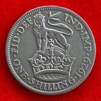 ราคา เหรียญอังกฤษ​​ United Kingdom 1 shilling ปี 1929 เนื้อเงิน เหรียญต่างประเทศ (25905561146)