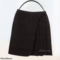 ราคา กระโปรง​ผ้า​นาโน​ป้ายหน้าจีบกระดุมทรงเอ ยาว21" (4380148230)