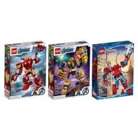 ราคา 76140 + 76141 + 76146 : LEGO Marvel Super Heroes Ironman Thanos Spider-Man Mech (4314947205)
