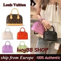 ราคา Louis Vuitton/LV New launch Nano Alma กระเป๋าถือ กระเป๋าสะพายข้างM82717 ของแท้100% (25055309571)