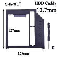 ราคา HDD Caddy 12.7mm Plastic Optibay SATA 3.0 Hard Disk Drive Box Enclosure 2.5 SSD Case DVD Adapter 2TB For Laptop CD-ROM. (8548971972)