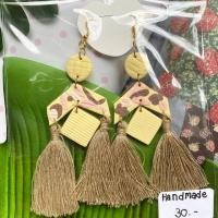 ราคา ต่างหูดินเบาญี่ปุ่น งานปั้นมือ ไม่หนัก เกร่ๆ มีคู่เดียวบนโลก (7827571693)