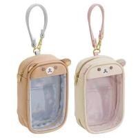 ราคา Rilakkuma Korilakkuma Bear Itabag กระเป๋าใส่เหรียญกระเป๋าสตางค์ใสกระเป๋าพวงกุญแจ (25938513366)