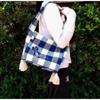 ราคา ย่ามผ้าขาวม้า (ย่ามนวลจันทร์) ผ้าฝ้ายทอมือ นุขบา OTOP ผ้าขาวม้าทอมือ (พร้อมส่ง) Thailand (25443281217)