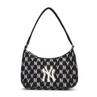 ราคา กระเป๋าสะพาย MLB Jacquard Monogram hobo bag BLACK NEW YORK YANKEES (22668431490)