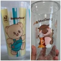 ราคา หมีเนย หมูเด้งแก้วเปล่า All Cafe/Kudsan 7-11 ขนาด 22 Oz ไม่มีฝา (แก้วมือสอง เก็บสะสม) (28773097789)