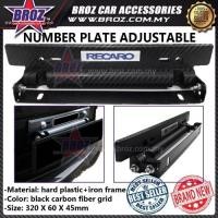 ราคา Broz ขายึดกรอบป้ายทะเบียนหมายเลขรถคาร์บอนแบบปรับได้พร้อมโลโก้ Recaro (22669343466)