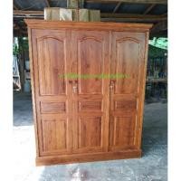 ราคา Furnitur99 ตู้เสื้อผ้า60*150*180cm.(บานเปิด)ไม้สักทองแท้ สวยงามทนทาน ใช้งานได้หลายสิบปี (7239203507)