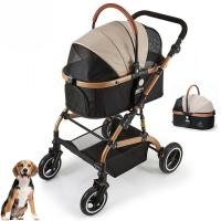 ราคา COD รถเข็นสุนัขรถเข็นสัตว์เลี้ยง 3-in-1 รถเข็นหมา 4 ล้อ.รถเข็นสุนัขและแมว กระเป๋าในรถแบบแยก (29729731954)