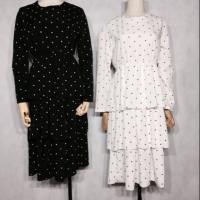 ราคา เดรสลายจุด แต่งระบายชั้นๆ (912681500)