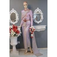 ราคา ชุดไทยศิวาลัยสีชมพูกลีบบัว (13856270445)