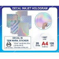 ราคา DECAL INKJET HOLOGRAM WATERPROOF A4_ ซ้อน 20 แผ่น (44464545607)