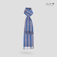 ราคา ผ้าพันคอฝ้ายย้อมครามทอมือยกขิด 003 ลายหัวใจ (26636463258)