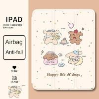 ราคา [iPad Air 4] เคสแท็บเล็ต ลายการ์ตูนสุนัข พร้อมช่องใส่ปากกา พับได้ สําหรับ iPad Air5 Gen10 10.9 iPad Air3 Air1 Air2 Gen9 Gen8 Gen7 Pro11 2020 2021 (25115592644)