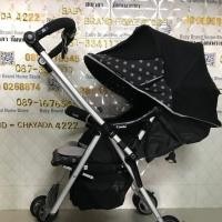 ราคา รถเข็นเด็กมือ2ยี่ห้อCombi สีดำลายเทาจุด (5938423851)