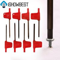 ราคา 10 ไขควง Torx ขนาดเล็ก ประแจ T สีแดงธงประเภท Spanner Key ไขควง T5-T20 (40107003498)