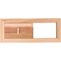 ราคา ตะแกรงช่องแอร์ TOPINCN, ตะแกรงระบายอากาศ Cedarwood ตะแกรงระบายอากาศ แผงระบายอากาศ ประตู Vent ห้องซาวน่าอุปกรณ์ ตะแกรงกรองอากาศ (26642297436)