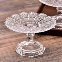 ราคา พานแก้วแกะสลัก แก้วใส หนาใส่ของไหว้ ดอกไม้ ขนม มีกล่องใส่กล่องละใบ (27859432631)