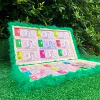 ราคา ของขวัญวันเกิด รับปริญญา แผงล็อตเตอรี่กล่องไม้ ✨ฟรีเลเซอร์อักษร ใส่แบงก์ได้ 18 ใบ ธนบัตร ของขวัญบัณฑิต วันเกิด (24610611866)