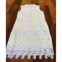 ราคา เดรสลูกไม้สั้นสีขาวผ้าลูกไม้เกาหลี (4156826528)