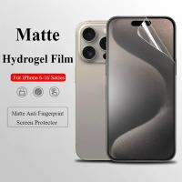 ราคา ด้านหน้า + ด้านหลัง + กรอบMatte Full Cover Hydrogel ฟิล์มสําหรับ iPhone 16 Pro Max 15 14 13 12 11 Pro Max 6 6s 7 8 Plus SE X XR Xs Max Mini Plus Soft Front Hydrogel Film (42221024879)